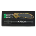 AA LED Flashlight w/ Cougar Pocket Knife